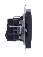 BRITE Розетка 1-местная с заземлением без защитных шторок 16А РС11-1-0-БрГ графит IEK