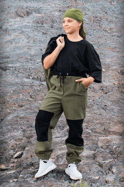 Флисовый костюм для девочки комби