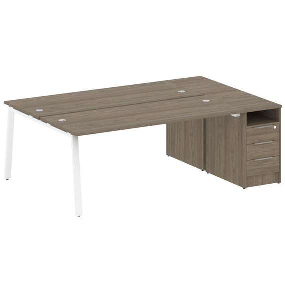 Метал Систем Рабочая станция с тумбой на А-образном м/к БА.РС-СТП-2.5