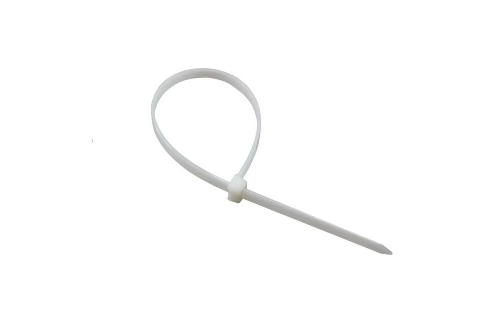 Нейлоновая кабельная стяжка REXANT 150x2,5мм, белая 100 шт/уп 07-0150