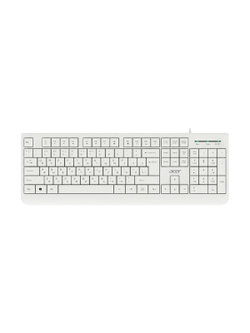 Acer OCC400 [ZL.ACCCC.014] Комплект (клавиатура + мышь)  клав-ра:белый мышь:белый USB проводной