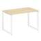 Metal System Стол письменный на О-образном м/к БО.СП-2 Акация Лорка/Металл Белый 1200*720*750