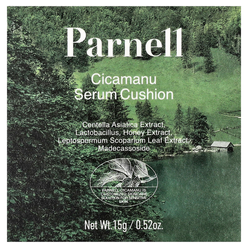 Parnell, Cicamanu Serum Cushion, охлаждающий крем 33C, 15 г (0,52 унции)