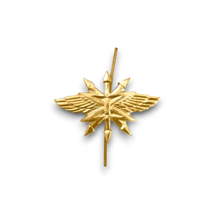 Эмблема ( Знак ) Петличная ( Петлица ) Войска Связи Золотистая