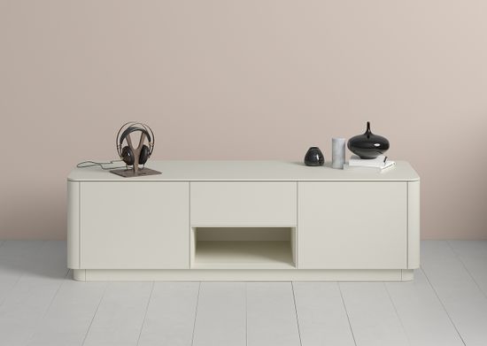 Тумба Tammi под ТВ ширина 160 см (молочный)