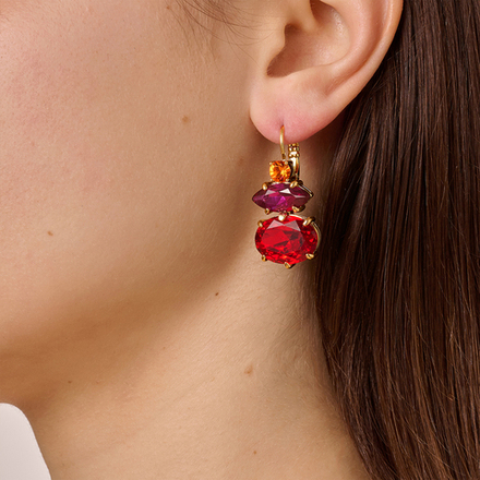 Серьги Dyrberg Kern PARSANA SG RED / PINK 470065