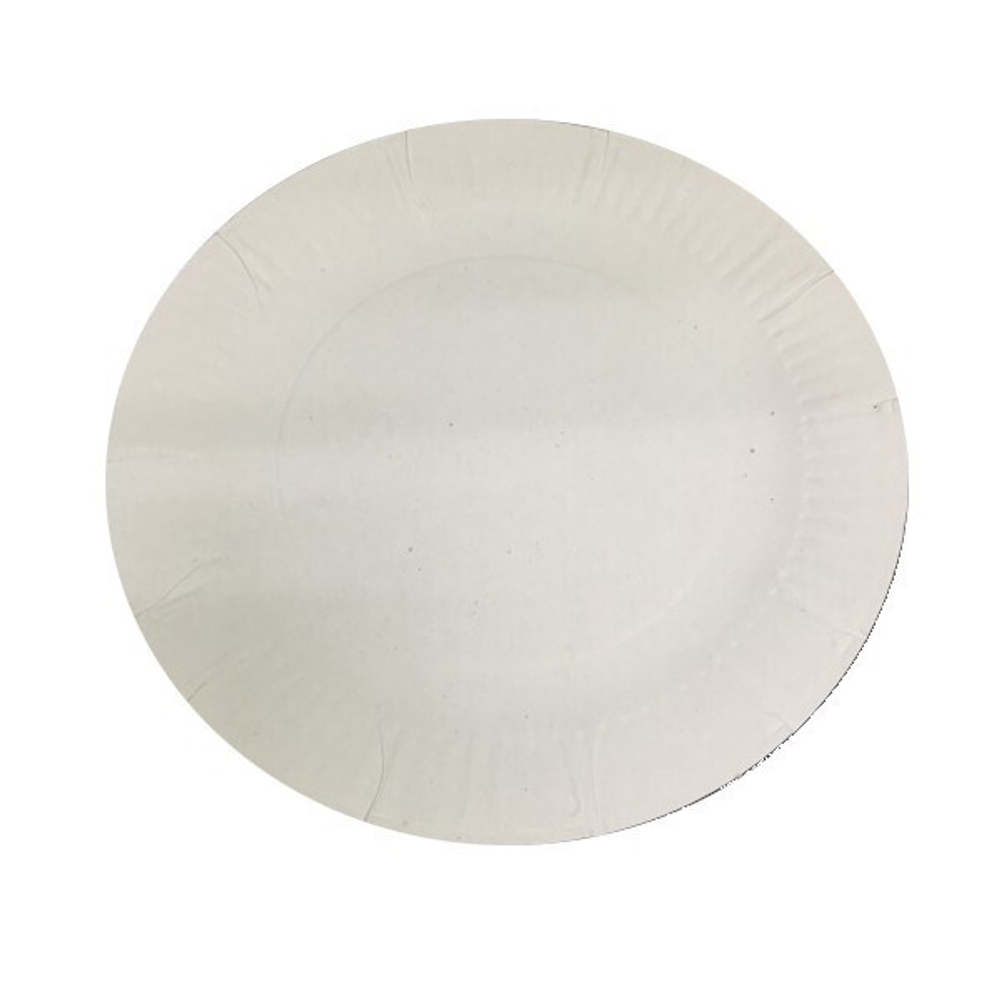 Тарелка Картонная d=170мм Бел, (комплект 100 шт)