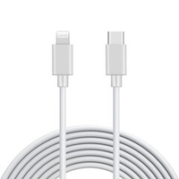 Кабель Lightning -TypeC iPhone 12 без лого (белый) 1м