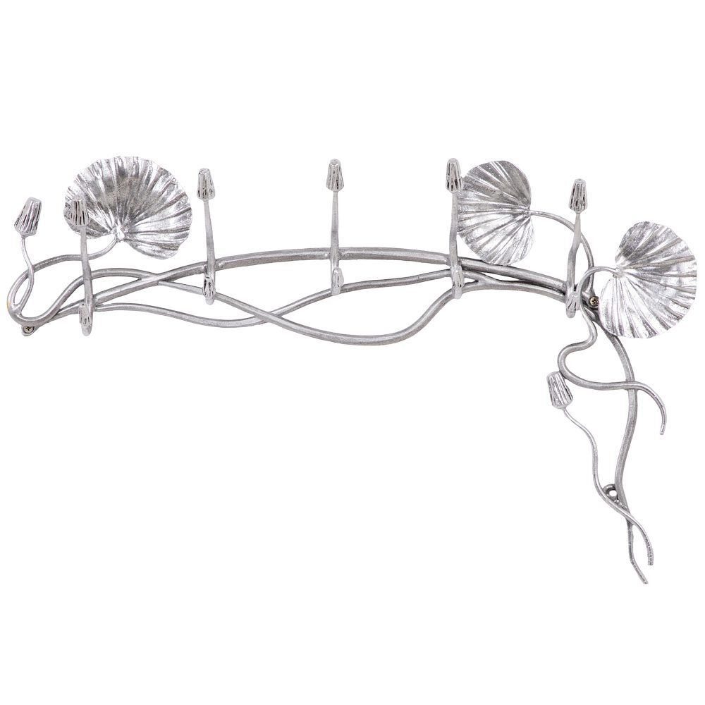 Вешалка настенная «Нимфея» (с 5-ю крючками) Античное серебро