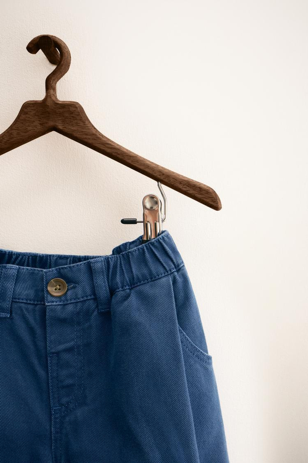 ZARA ZARA TIMELESS - БРЮКИ-БАЛЛОНЫ ИЗ ТВИЛА, ЯРКО-СИНИЙ