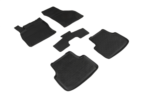 Резиновые коврики с высоким бортом для Volkswagen Jetta VII 2018-н.в., Seintex.94112