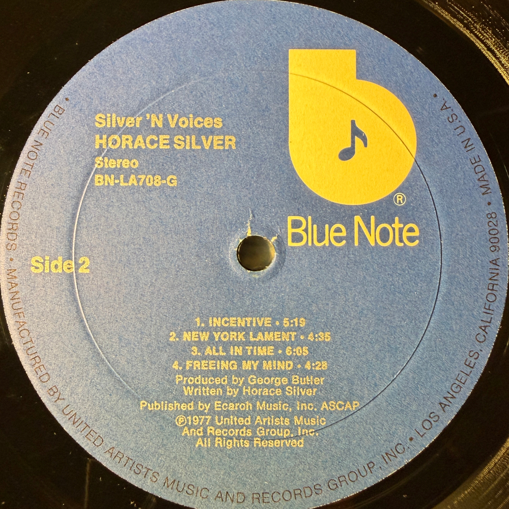 Horace Silver ‎– Silver 'N Voices (США 1977г.)