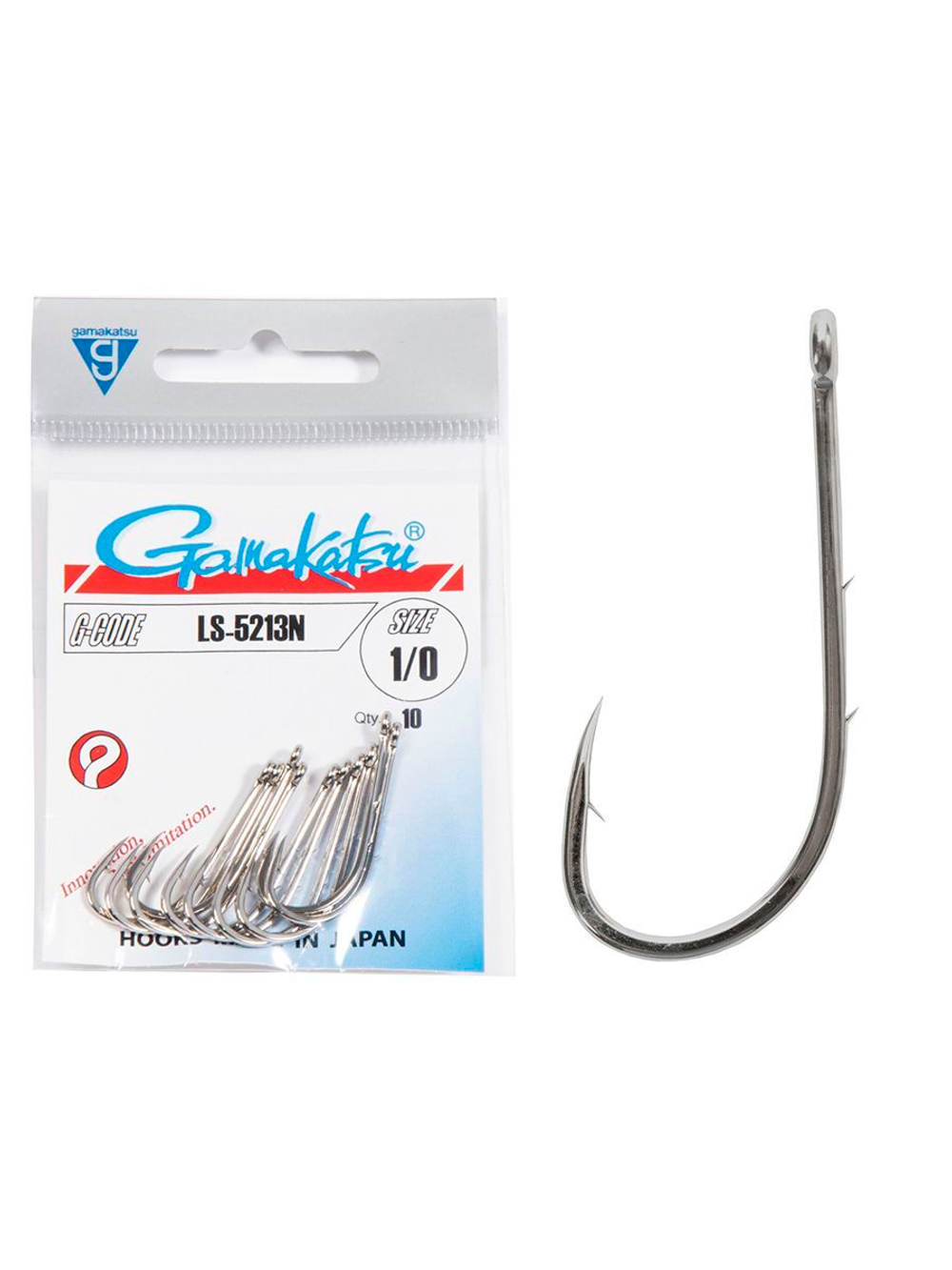 Крючки Gamakatsu LS-5213N HOOKS NICKEL размер 4/0 (упк.10шт.)