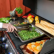 Газовый гриль Broil King Baron Shadow 490 IR, 6 горелок (с ИК-горелкой), вертел, чёрный