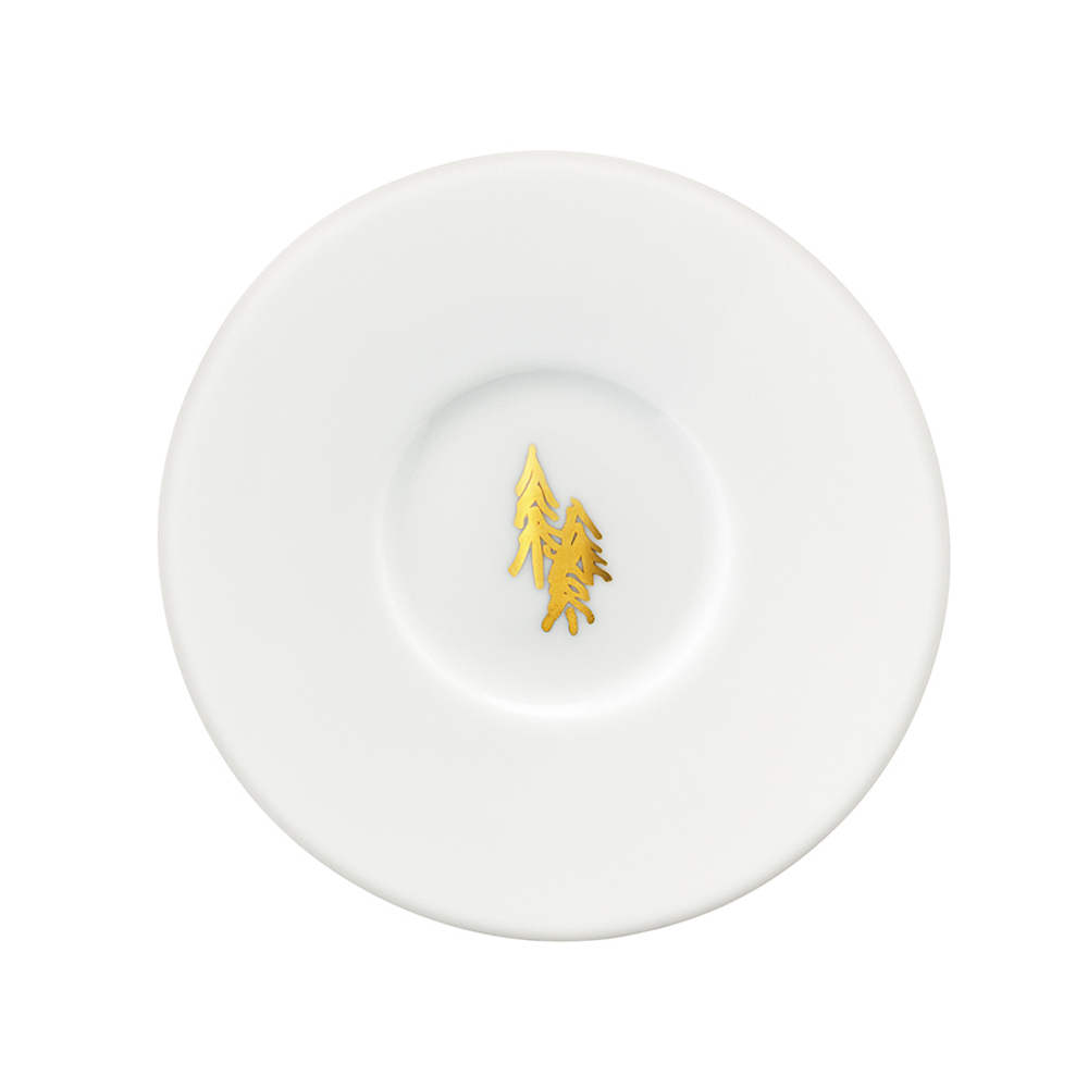 Набор чашек для кофе с блюдцами fir metallic, 100 мл, 2 шт.