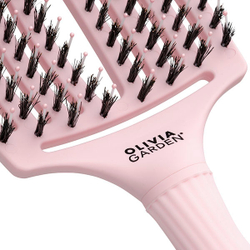 Olivia Garden Щетка для волос Fingerbrush Care Iconic Boar&Nylon Pastel Pink L