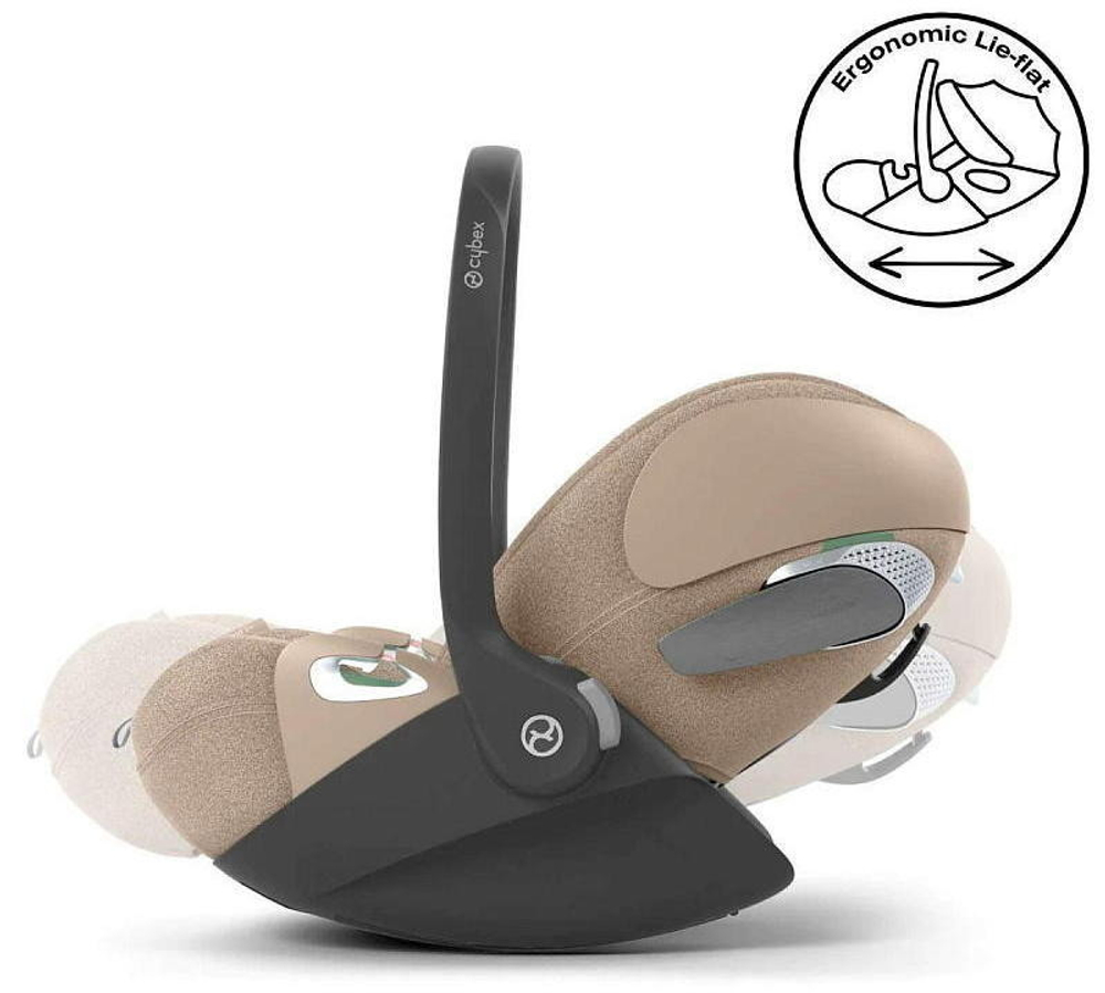 Коляска Cybex Balios S Lux TPE complete Cloud T Cozy Beige Plus Base T 4 в 1 Almond Beige с дождевиками