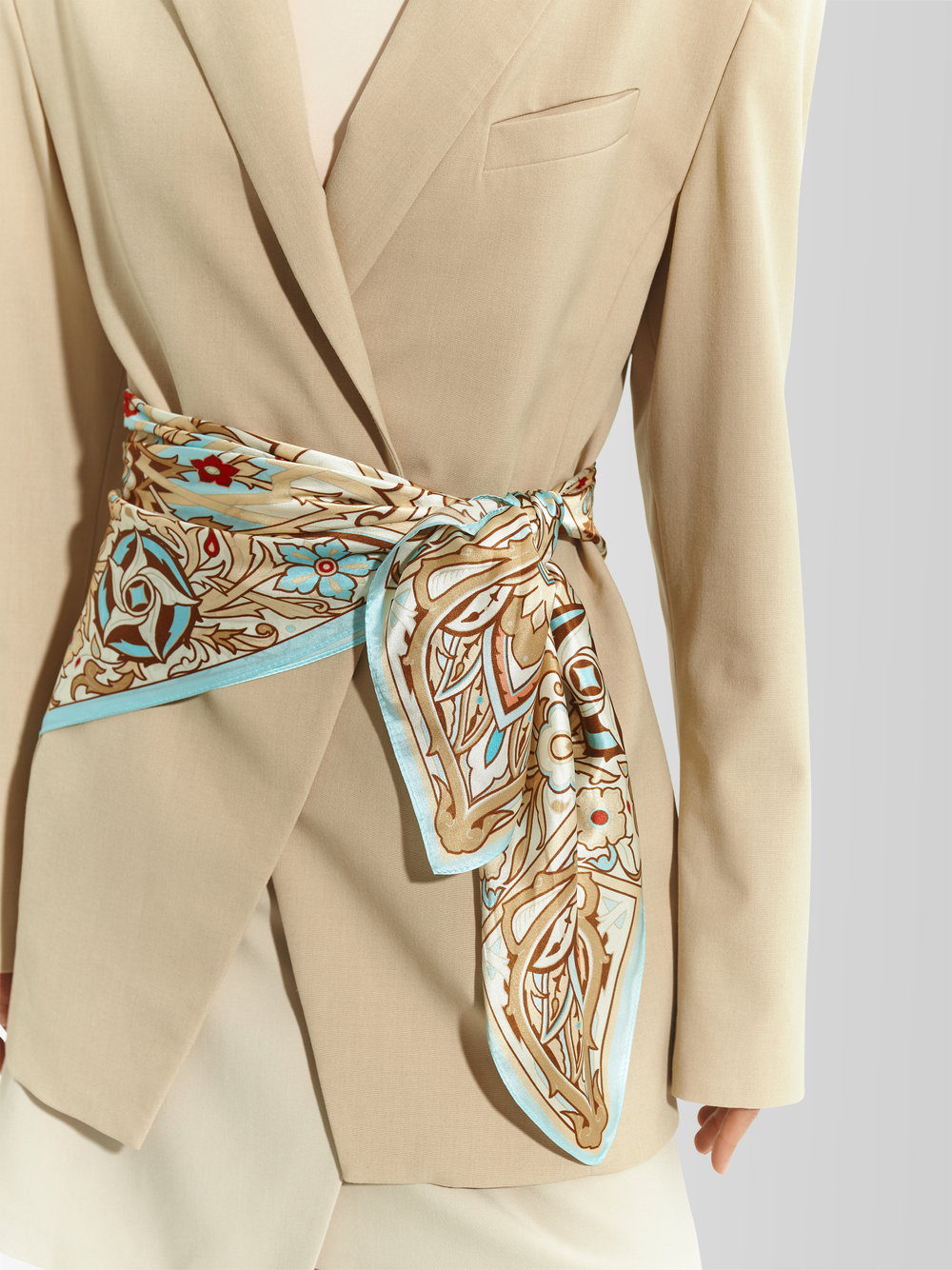 Платок «Арабески» 100% шёлк