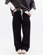 Брюки БИЧ широкие хлопковые черные