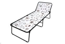 Кровать раскладная Арина (аналог Надин с407) арт.с1249 (цвет ткани бежевый рис.кофе