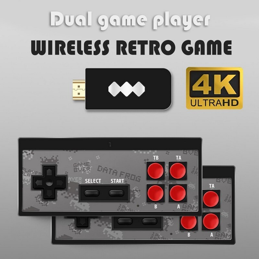 Игровая приставка DENDY  Y2-HD HDMI 8 bit с беспроводными геймпадами (350 игр)