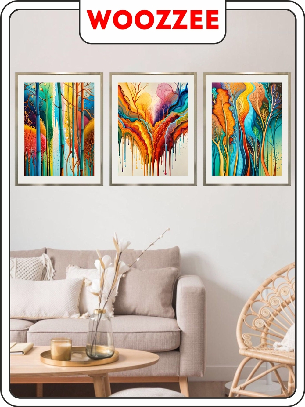 Набор постеров "Минимализм природы" 3 шт.