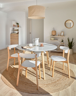 Стол Oakland белый круглый