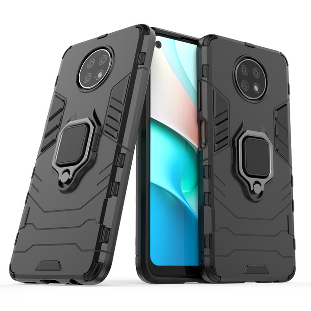 Противоударный чехол с кольцом Panther Case для Xiaomi Redmi Note 9 5G