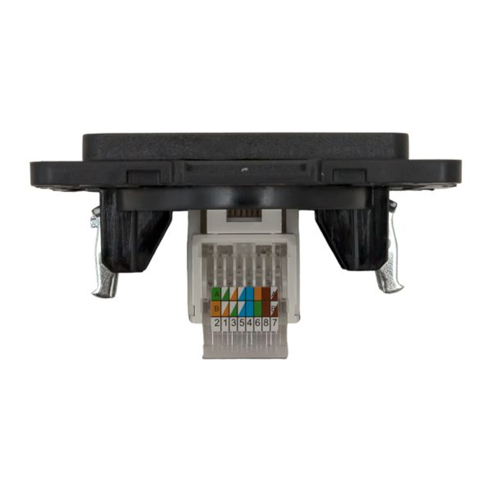 Стокгольм Механизм Розетки RJ-45 1-местной черный EKF