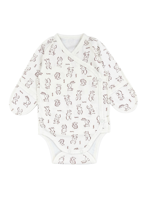 Боди-кимоно (утепленный) Зайки (56,62)