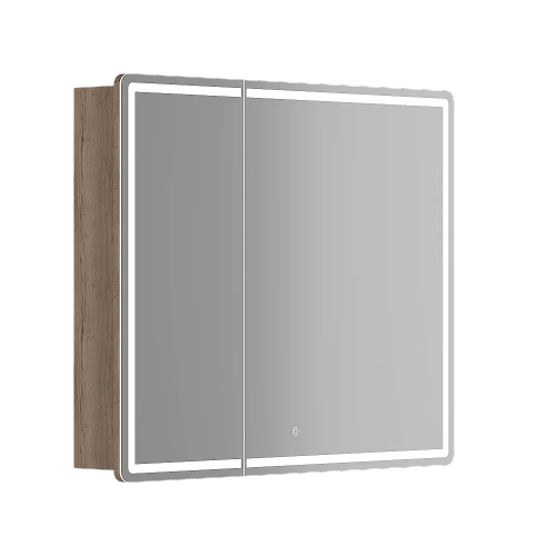 Зеркальный шкаф Sancos Mirror MI90EG дуб галифакс натуральный