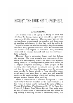 History. The true key to prophecy. Second lecture | William Henry Poole