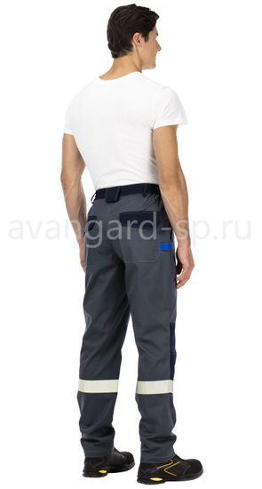 Костюм "Барит" брюки  (серый/синий)