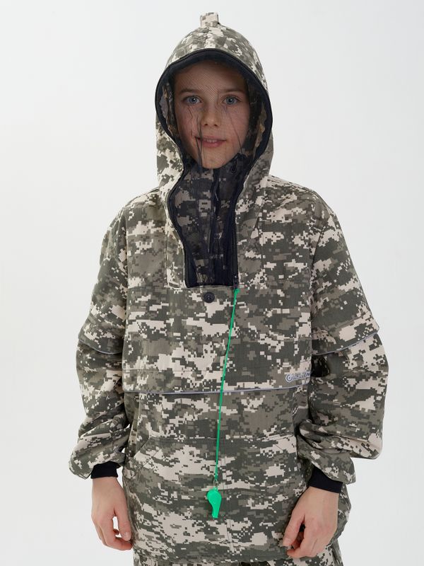 Костюм летний Антигнус-Детский ткань Твил-Пич цвет 128/2 (св. пиксель)