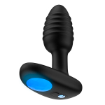 Интерактивная анальная вибропробка 3,3см Kiiroo OhMiBod Lumen Silicone Rechargeable App Enabled Butt Plug