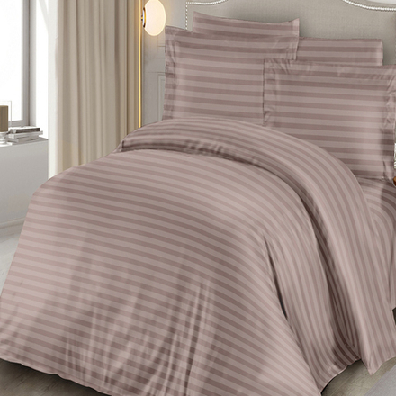 Комплект постельного белья "РУ. ИВТЕКС" дизайн: S-027, поплин Страйп, 100% хлопок.