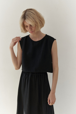 Топ с удлиненной спинкой