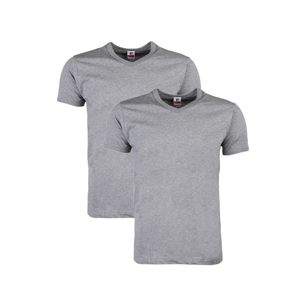 Футболка мужская с V- вырезом серая. Набор 2 штуки QianBA QB52470