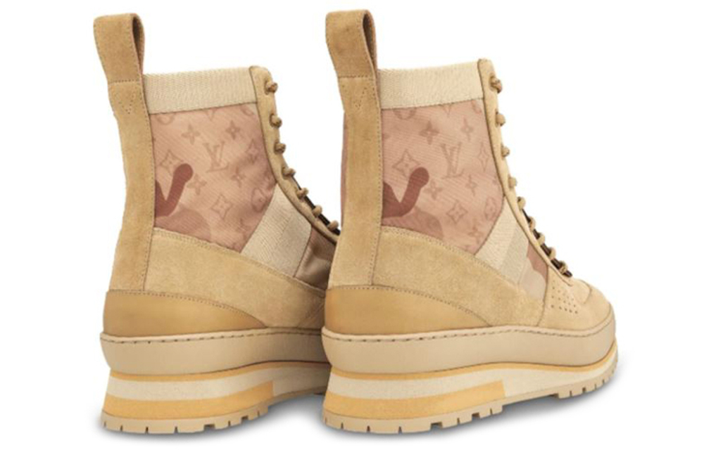 LOUIS VUITTON Harlem Calfskin Combat Boots