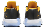 Jordan Air Jordan 11 CMFT Low leather simple and versatile non-slip wear-resistant low-cut retro basketball shoes GS black and yellow