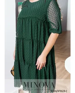 Платье 8620-2-темно-зеленый Minova