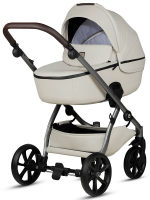 Детская коляска Tutis Uno 5 Plus Leather collection 3 в 1 1402168 Black Sesame