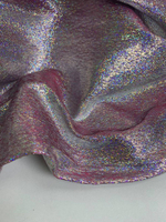 Костюмная, розовый, люрекс серебро/АВ