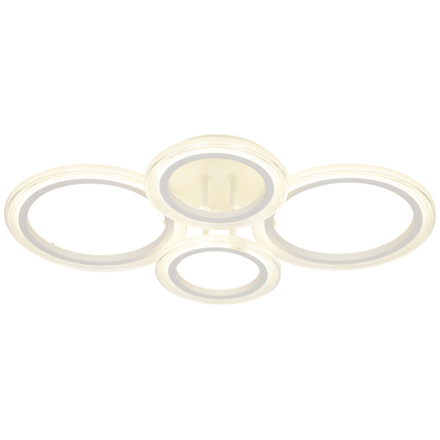 Светильник потолочный светодиодный ЭРА Модерн Ring CLL-1-59-RC WH с ДУ 59W 3000-6500К белый