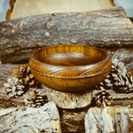 Тарелка-чаша Art of Siberia из древесины кедра, глубокая, 17 см. T44