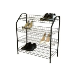 Этажерка для обуви 3-х ярусная с мяг. сид. и встр. пол. Медный антик