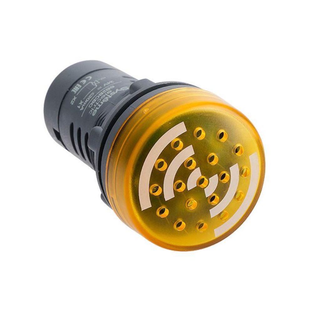 Зуммер с подсветкой 220В AC непрерывный звук желт. SE SB7KS2M8C