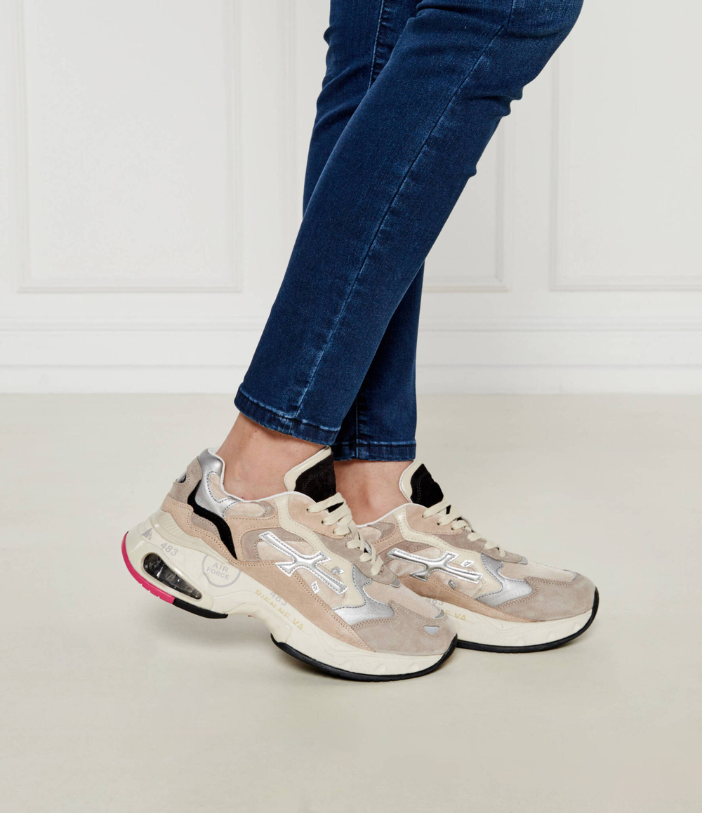 Кожаные кроссовки sharkyd Premiata - бежевый(SHARKYD)