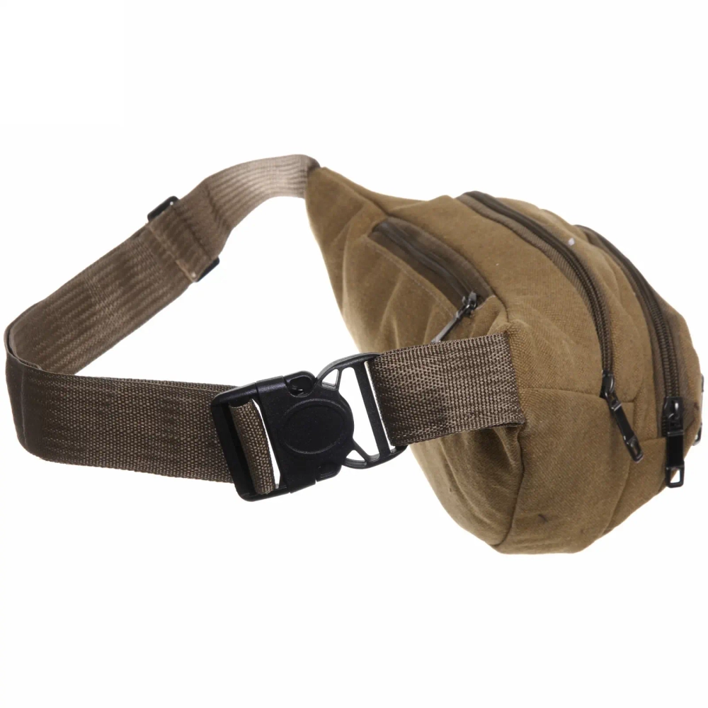 Сумка на пояс «Sport leader - Street Fashion», 4 кармана, цвет бежевый, 35*16*6см