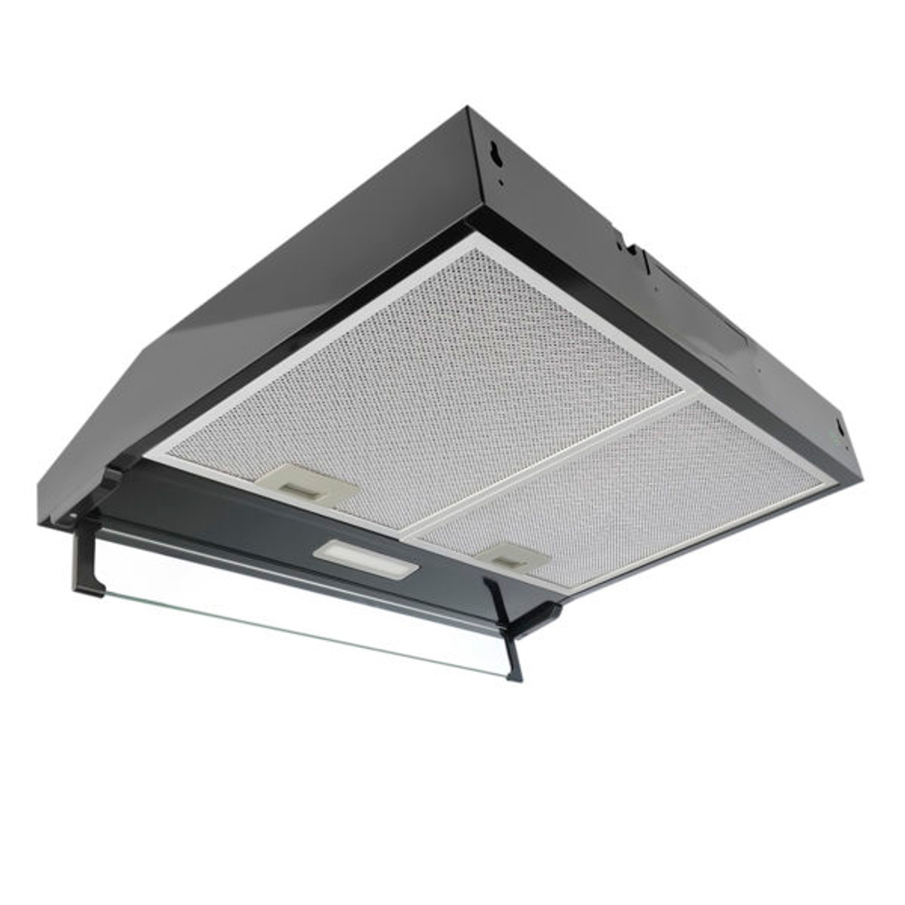 Вытяжка Centek 1800-60-3 BLACK ширина 60см, 220 м3/час, 120Вт, 3 скорости, диаметр 120мм